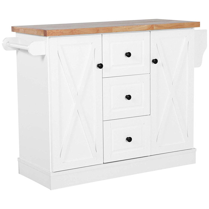 Gracie Oaks Kerlin Wood Kitchen Island & Reviews Wayfair